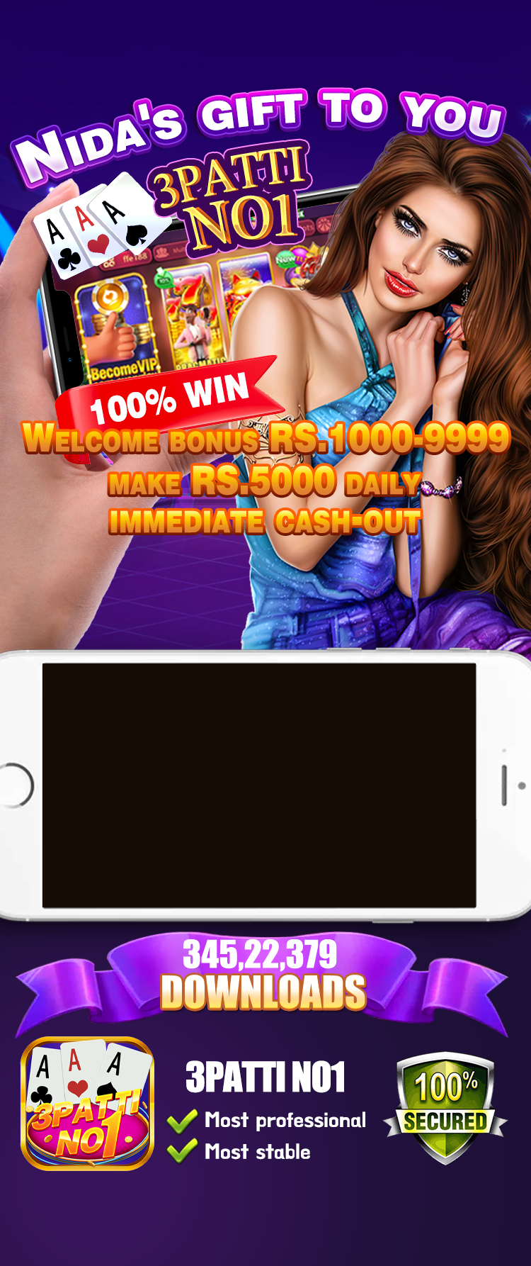 Teen Patti No 1 Download Banner